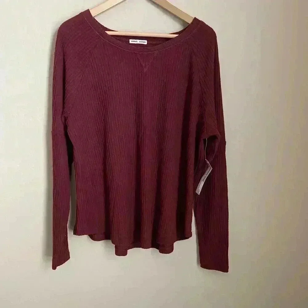 Sweet Romeo Thermal Dolman Sleeve Shirt‎ Size XL